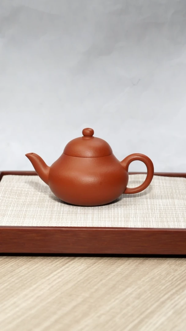 【闪购商品】朱泥茶壶梨型壶100CC容量