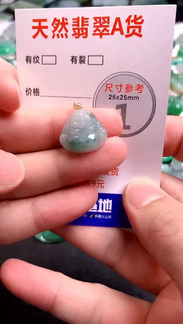 翡翠18K金镶嵌颈饰24000365