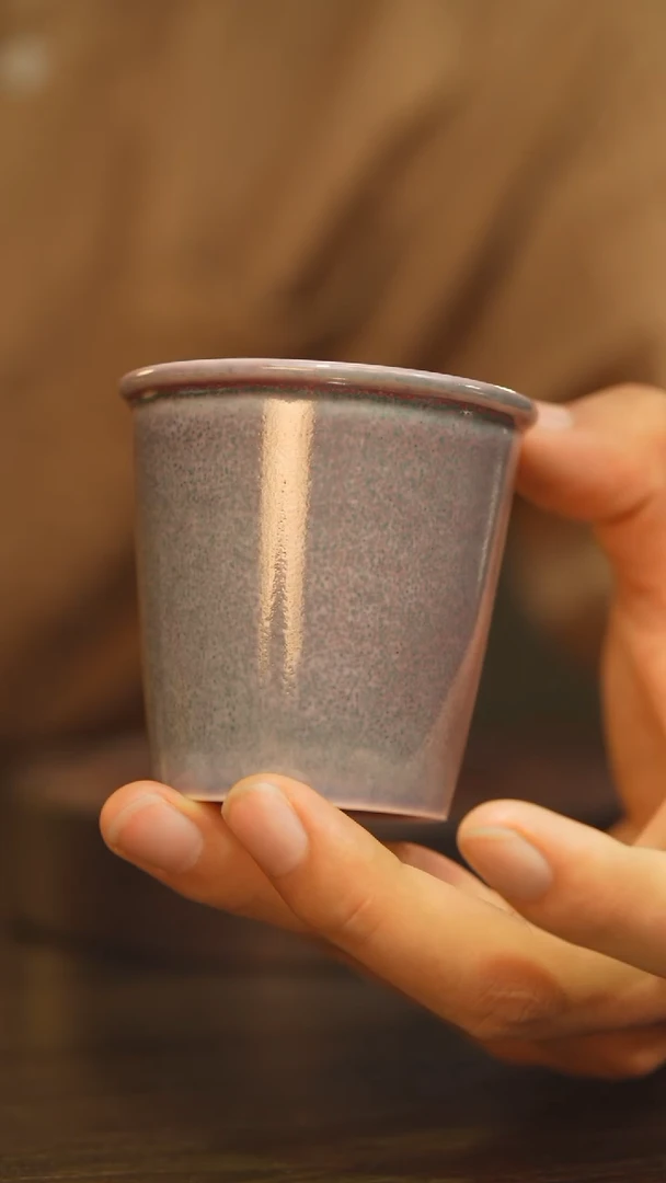 杯44柴房陶瓷柴烧可乐杯