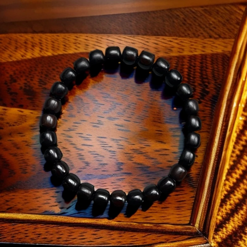 【黑檀木】08桶珠手串
