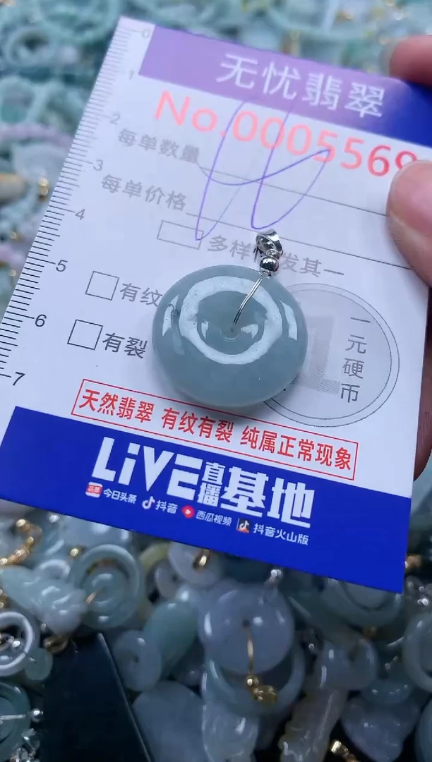翡翠未镶嵌吊坠(不含链)5569