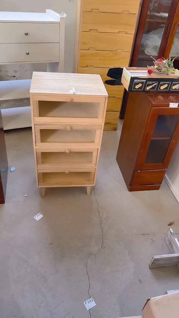 木（非红木类）白茬4抽柜子处理