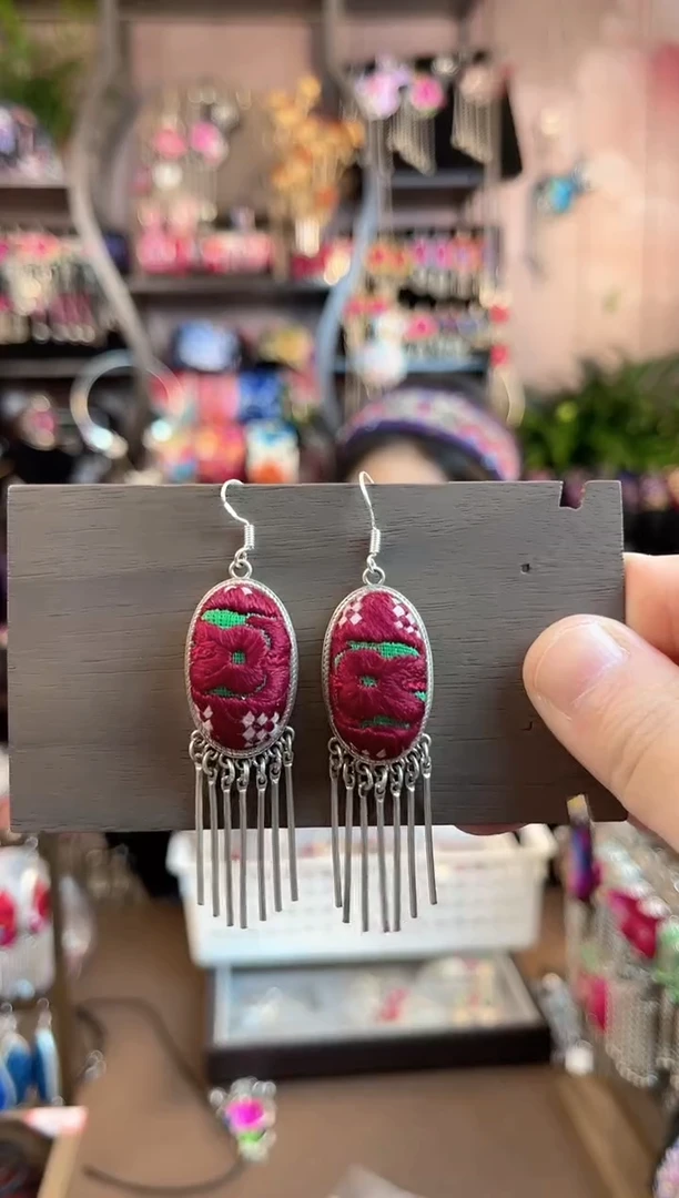 织绣 民族风手工非遗老绣饰品334