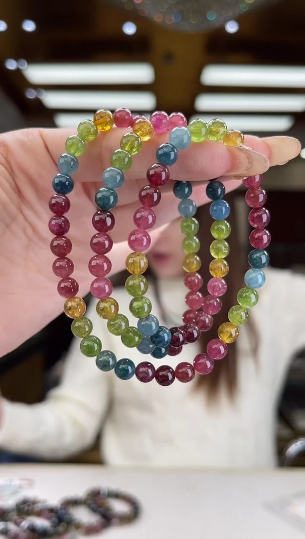 【闪购商品】碧玺/未镶嵌6mm+碧玺多圈多样性发货23