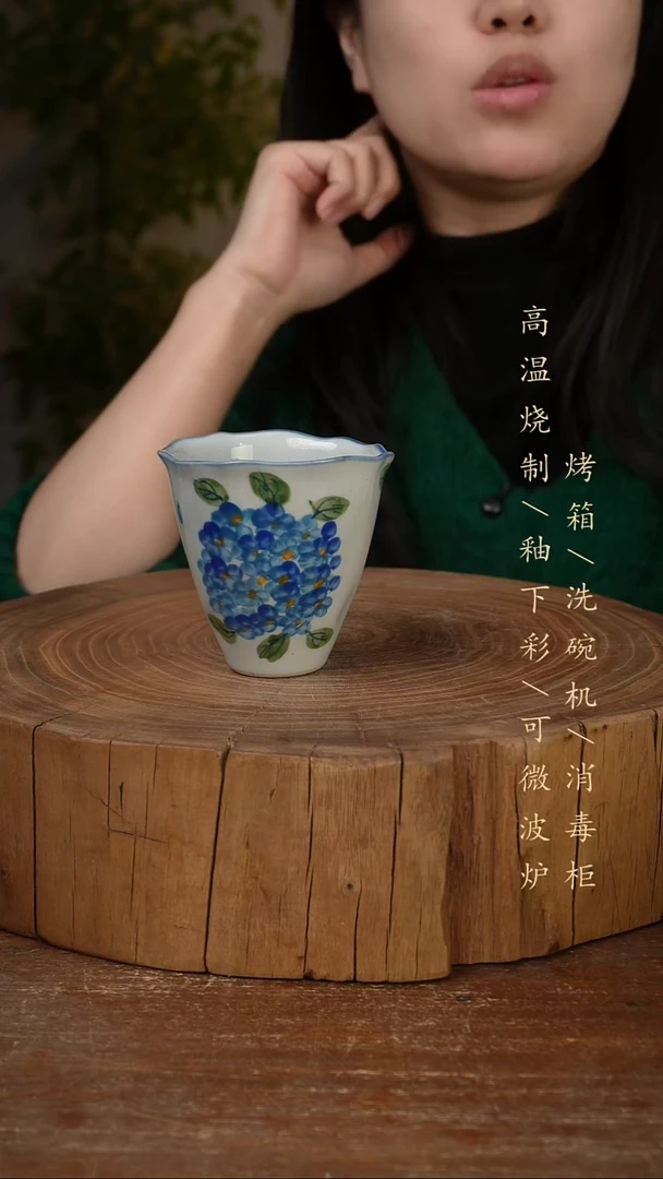 碗瓷景德镇手工手绘高温瓷釉下彩