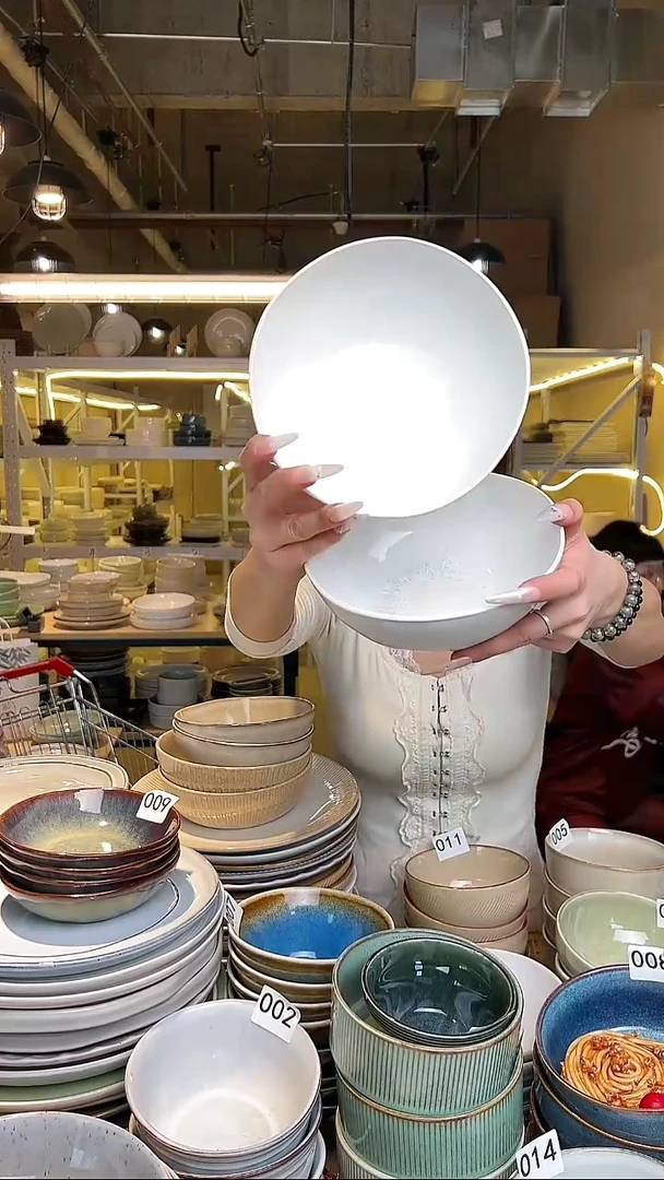 瓷251外贸尾货高温釉下彩陶瓷餐具默认微瑕