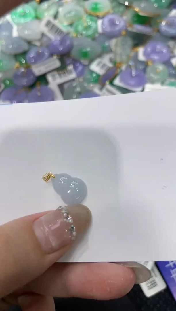 【闪购商品】翡翠颈饰18K金镶嵌222222222