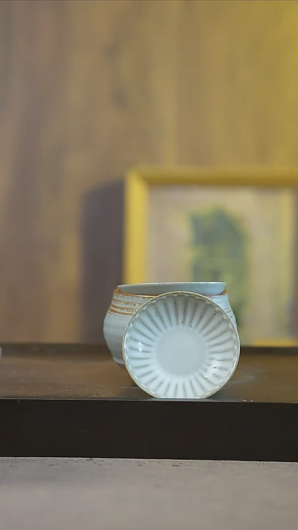 摆件景德镇3英寸雅菊小碟