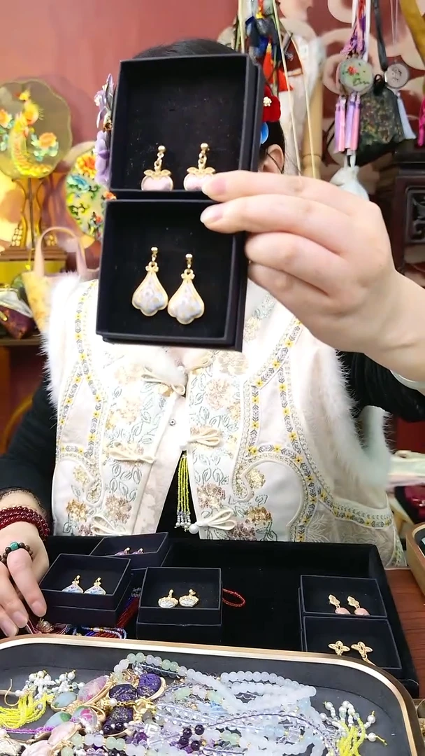 纯铜合金琉璃非遗首饰