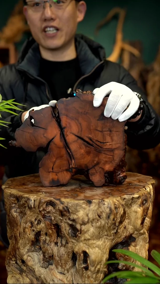 木雷击枣木底座