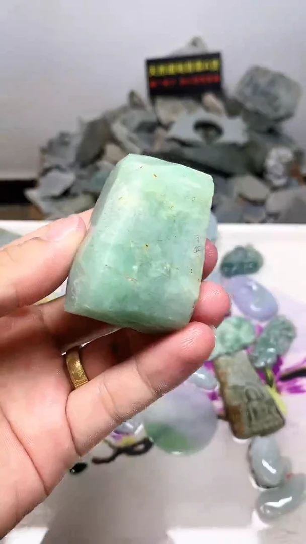 裸石翡翠天然缅甸翡翠A货56