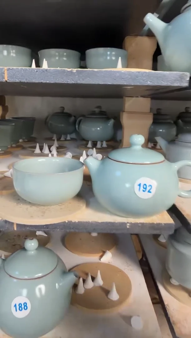 192西施壶-佛肚杯（微瑕套）王占稳开窑-眉