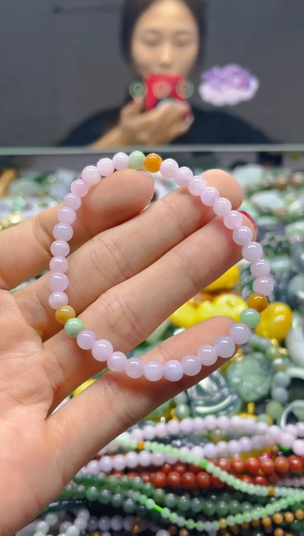 颈饰未镶嵌翡翠4MM/L/翡翠A货，一件也是批发价
