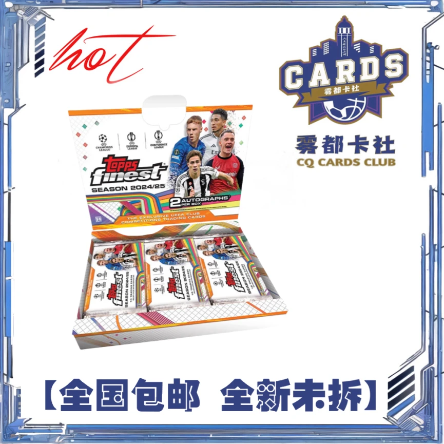 【盲盒】24-25 topps 欧战 finest 足球  球星卡【拆盒】【拆包】
