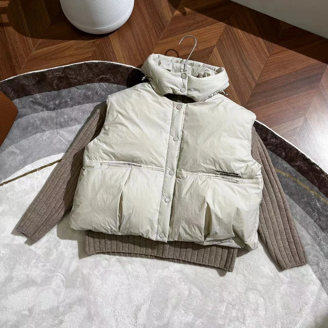 春秋季女童羽绒服休闲百搭时尚长袖毛衣毛衣+羽绒马甲-YHW059