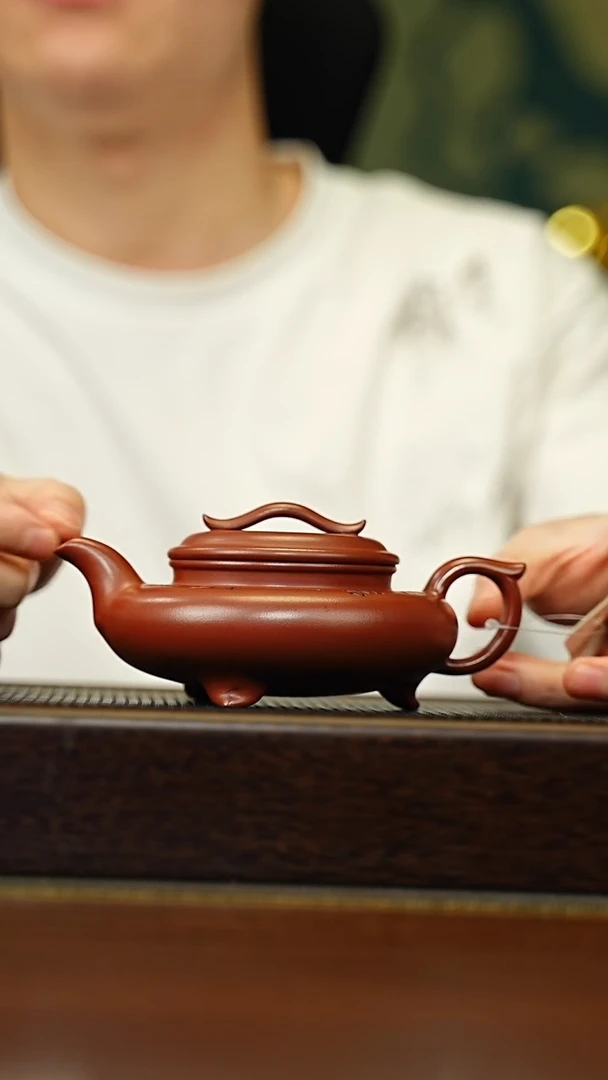 茶壶紫砂宜兴原矿 手工 紫砂壶容量300CC