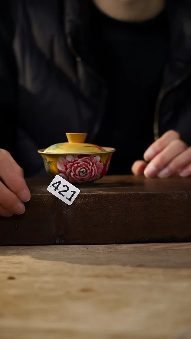 瓷片设计师手作！！！落单设计师福利！！盖碗