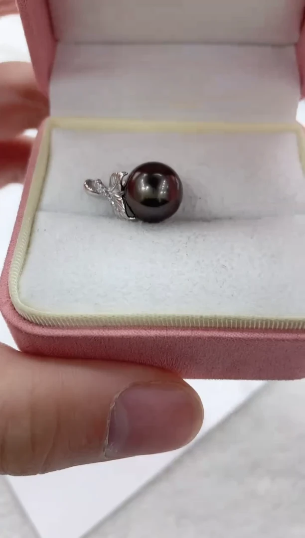 【闪购商品】海水珍珠吊坠(不含链)银S925镶嵌海水珍珠吊坠