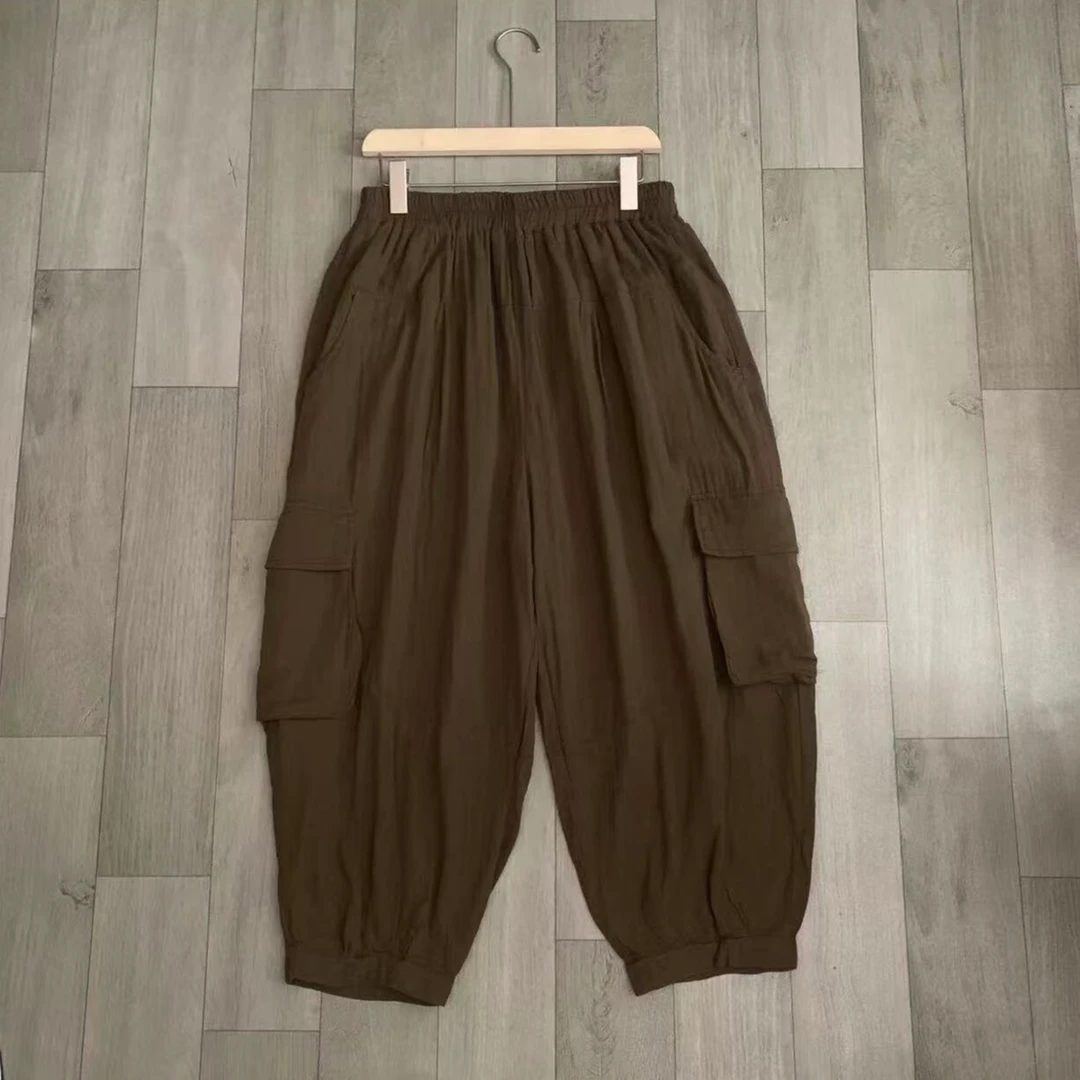 502咖色裤子 单色 均码