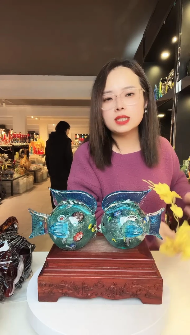 【闪购商品】茶盏琉璃摆件家居摆件