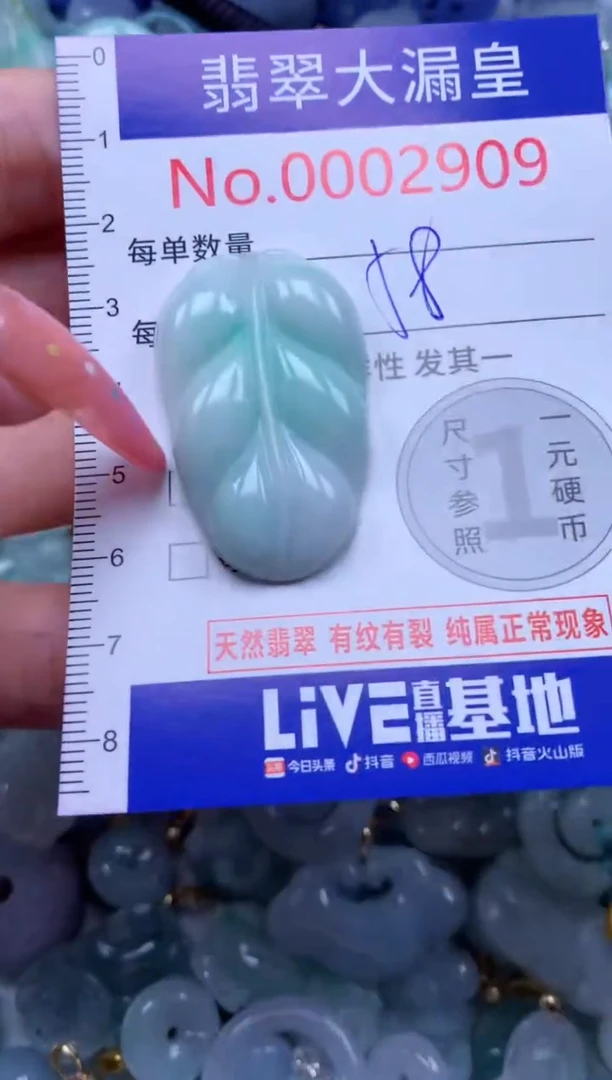 翡翠未镶嵌吊坠(不含链)2909