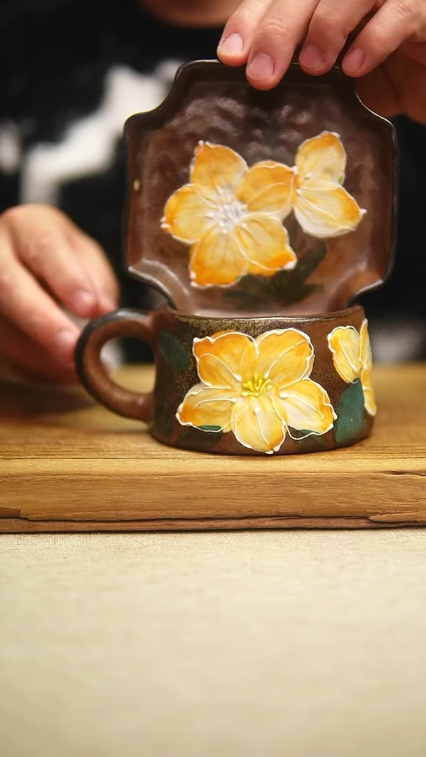 @@陶园瓷舍@@纯手工手绘@高温釉下彩