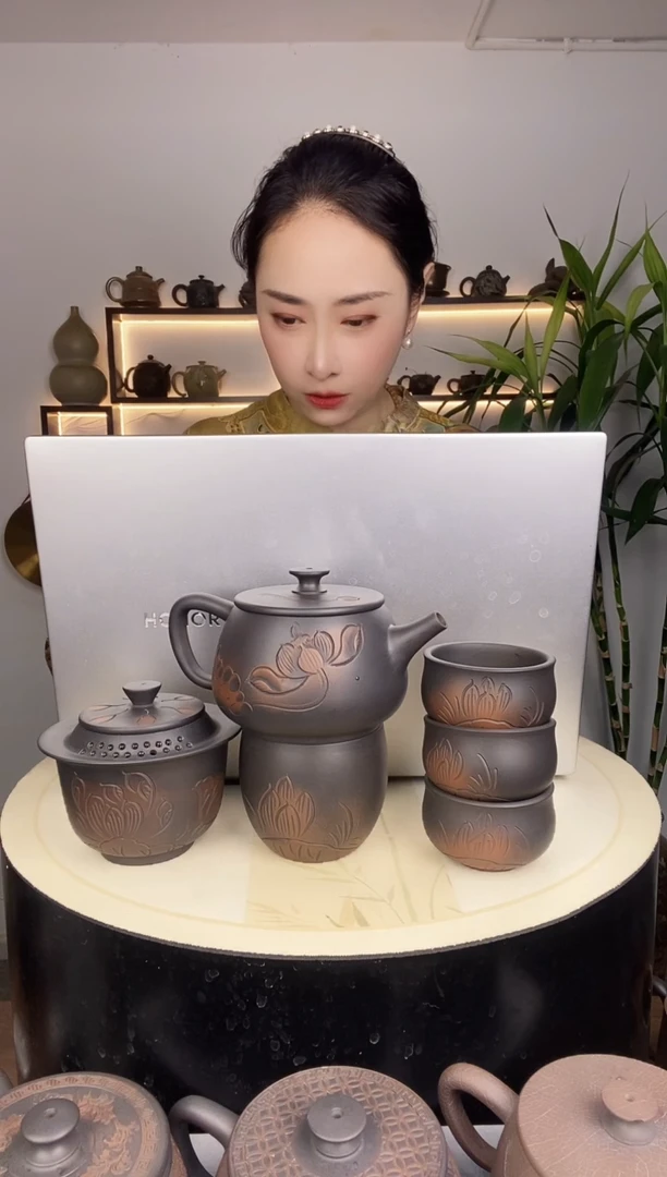 放***星荷花300五件套+多只客杯
