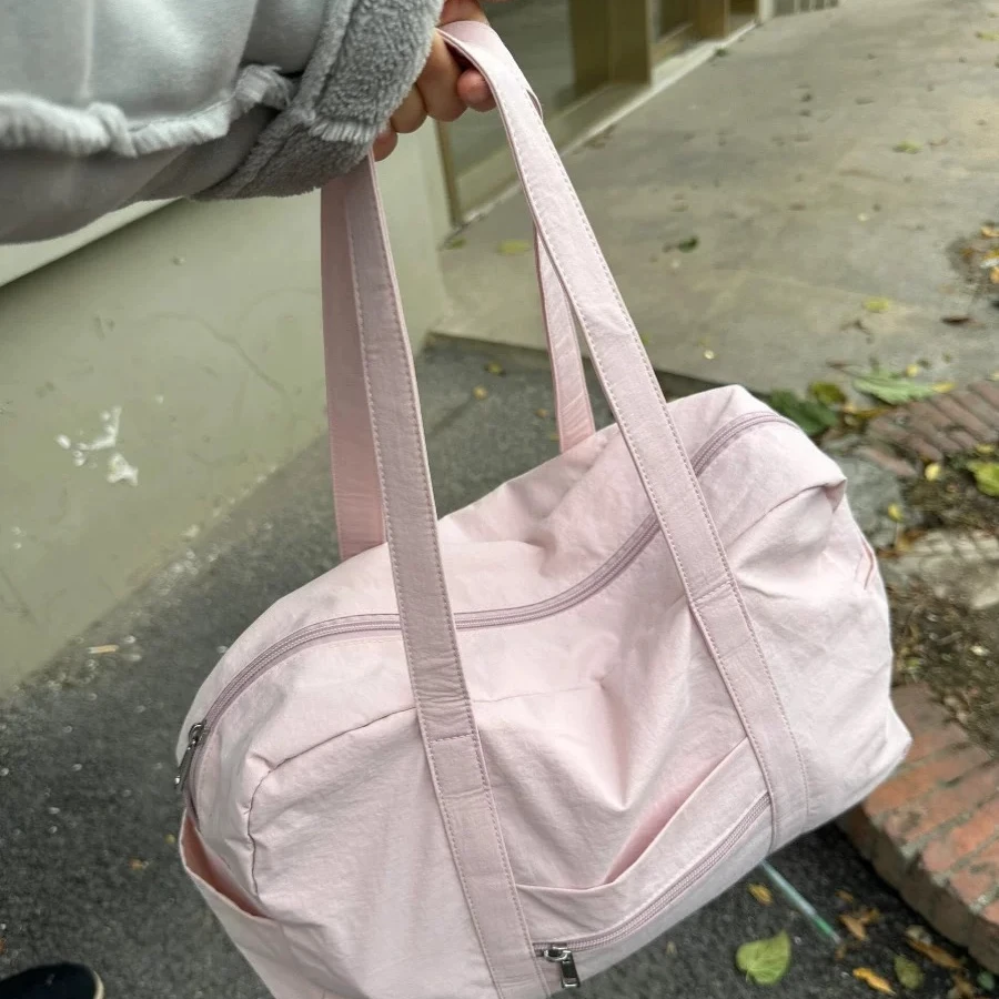 大容量轻便尼龙手提托特包2025新款少女单肩腋下包百搭通勤旅行包