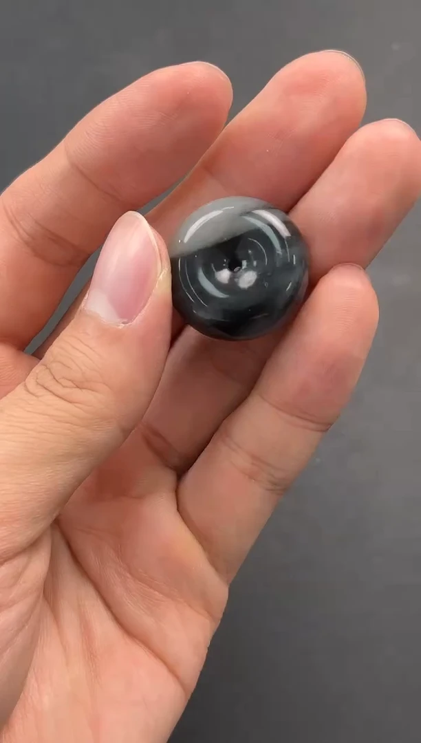 未镶嵌手串和田玉于田青花平安扣微色差