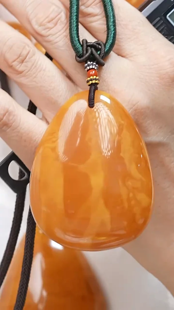 蜜蜡颈饰未镶嵌8165天然蜜蜡珠宝奇石全部保真
