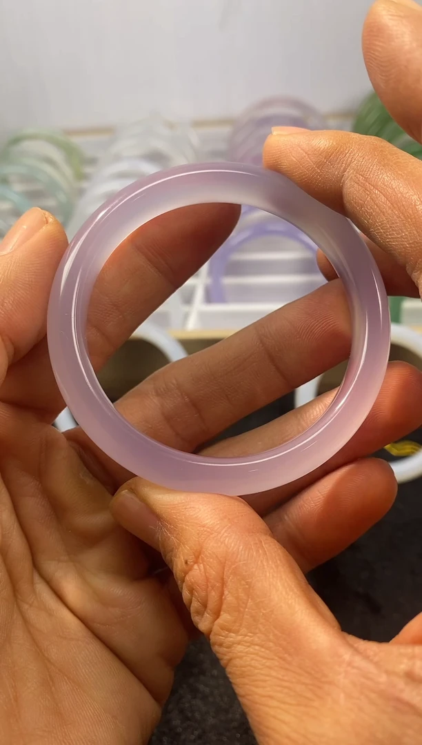 手镯玛瑙/玉髓未镶嵌紫罗兰手镯