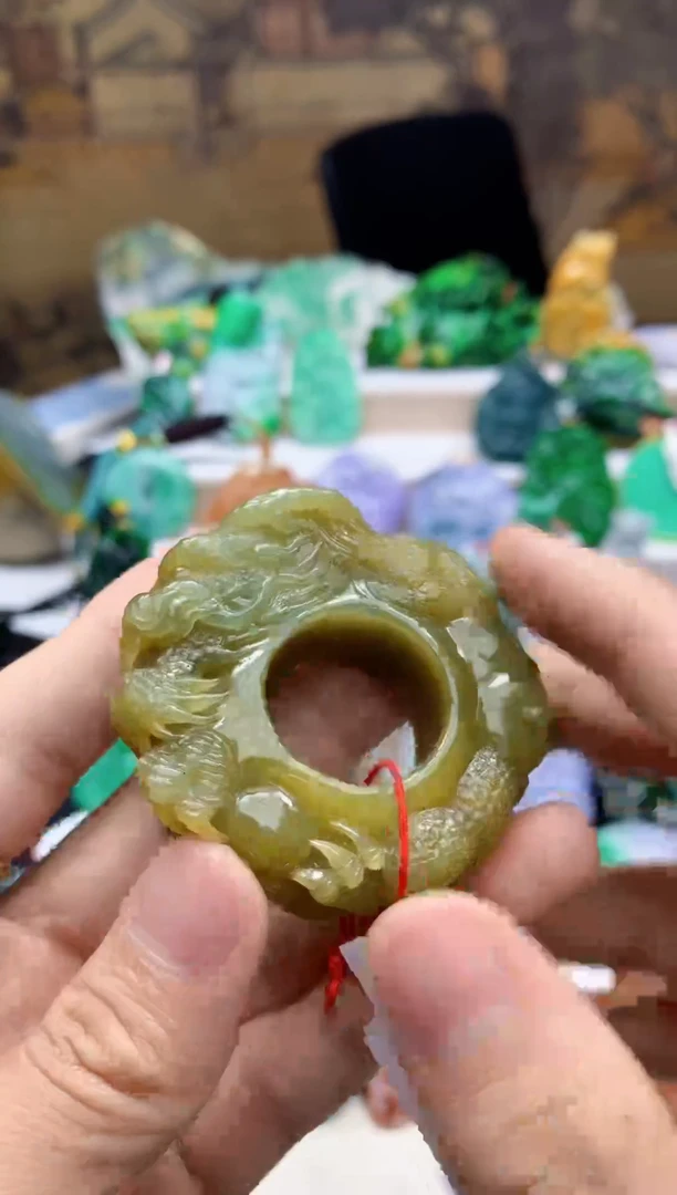 颈饰未镶嵌翡翠开****8天然A货翡翠