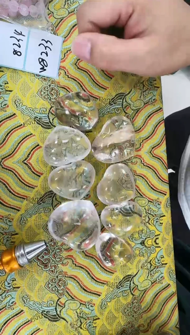 水晶珠宝半成品未镶嵌w8233 多样式发一件白水晶