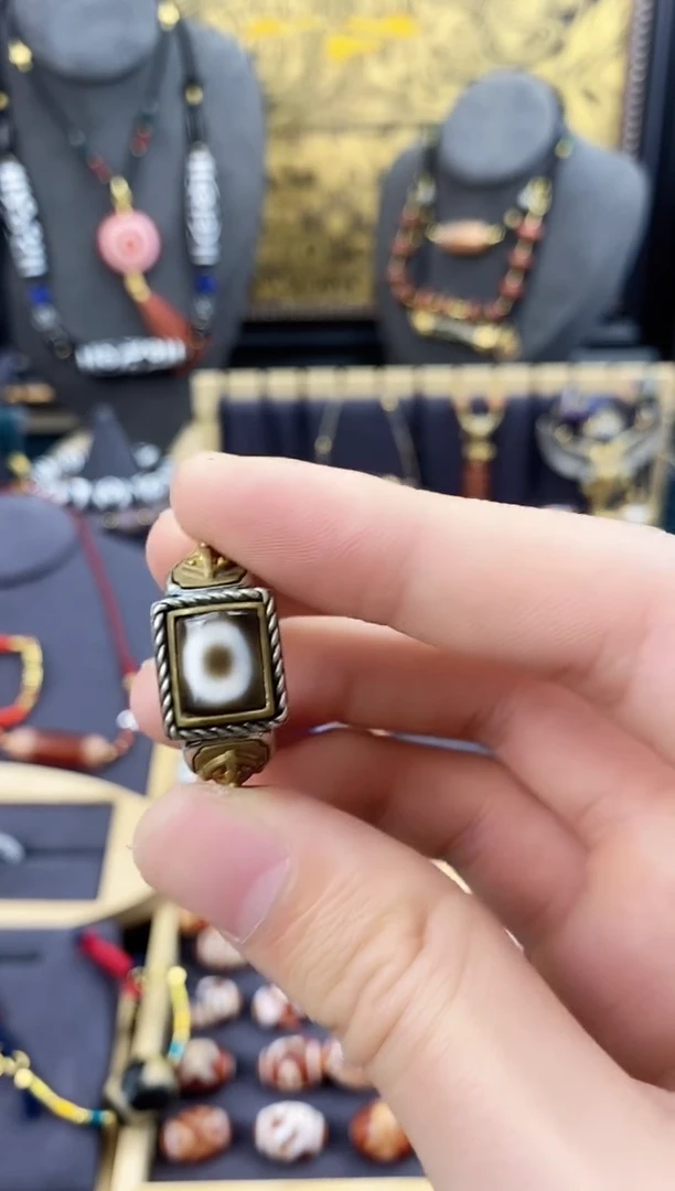 【闪购商品】玛瑙/玉髓颈饰银S925镶嵌高品戒指