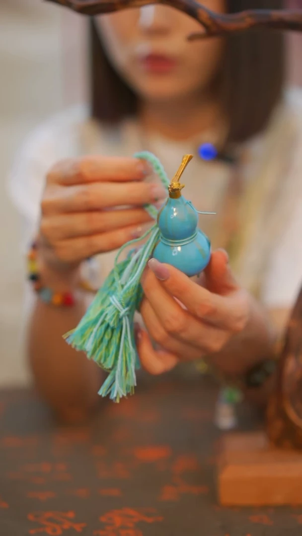 595非遗漆手艺工天然葫芦文玩福禄