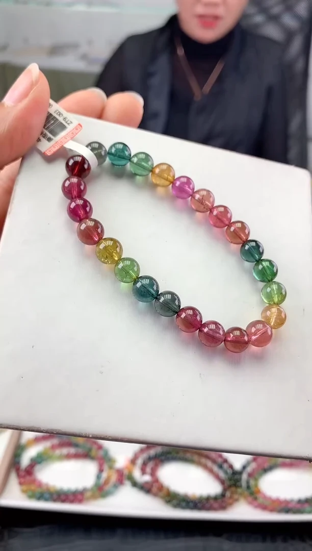 未镶嵌手串碧玺多样性发一条