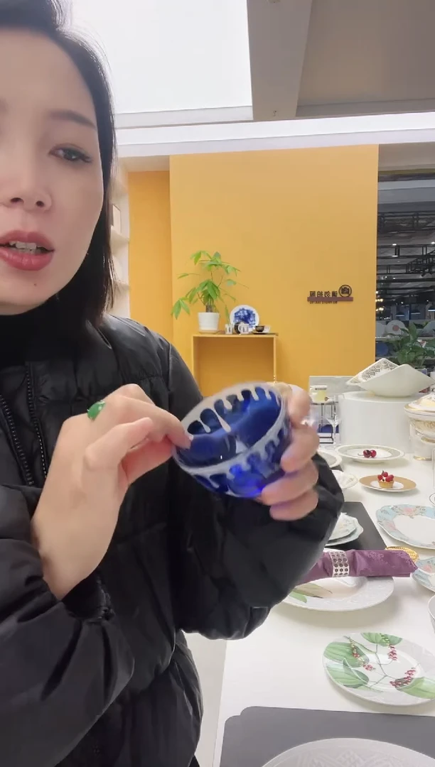 孤品 福利款 水晶玻璃杯 蓝色