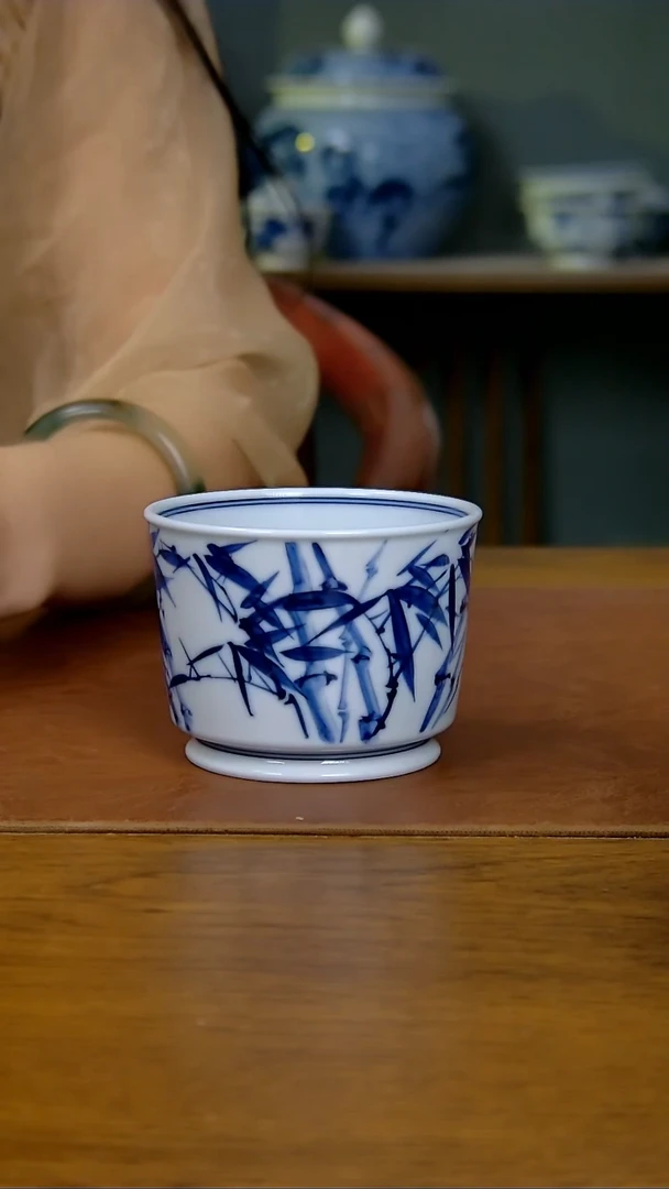 陶瓷竹子融天杯