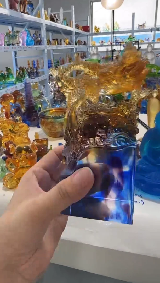 手工艺品琉璃400龙行天下 微瑕作品  不退不换  介意勿拍