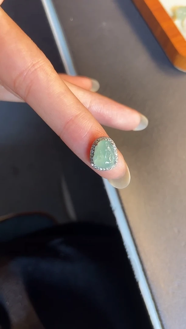 吊坠(不含链)银S925镶嵌翡翠1