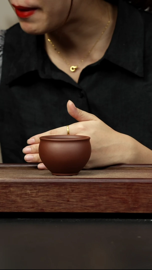 紫砂茶壶底槽清 圆融杯