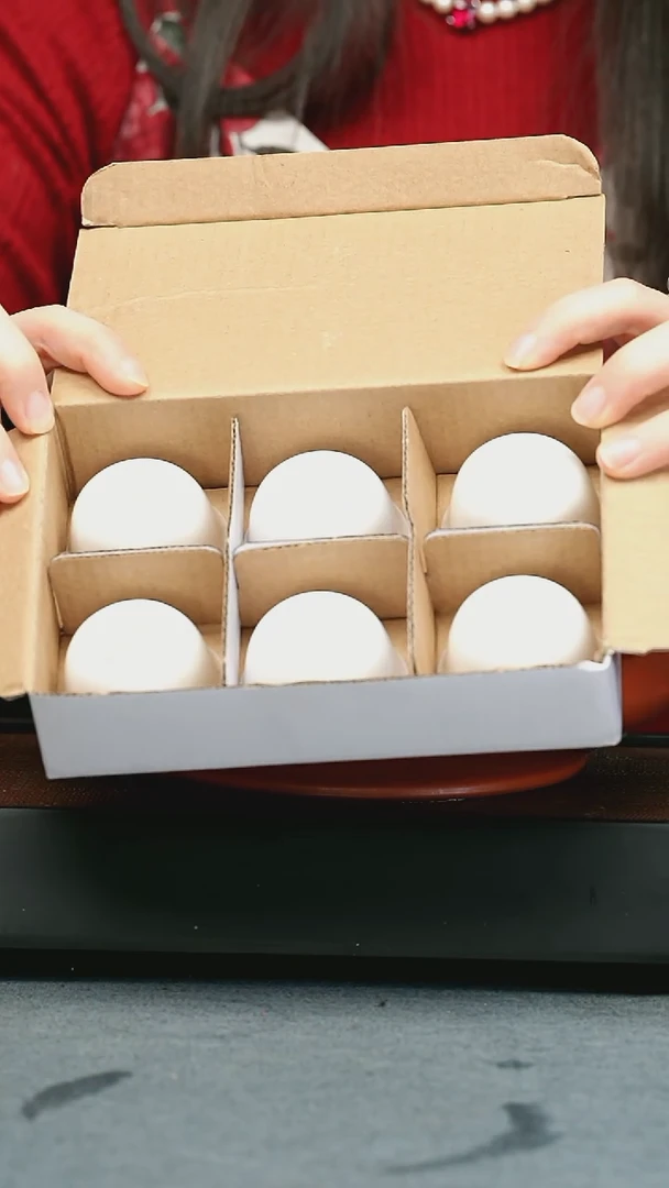 【闪购商品】杯子五堂 骨瓷薄胎工夫杯*6