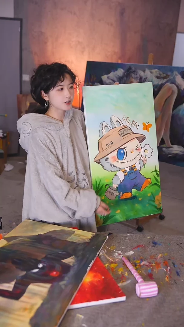 【闪购商品】油画魔法帽子丙烯画纯手绘