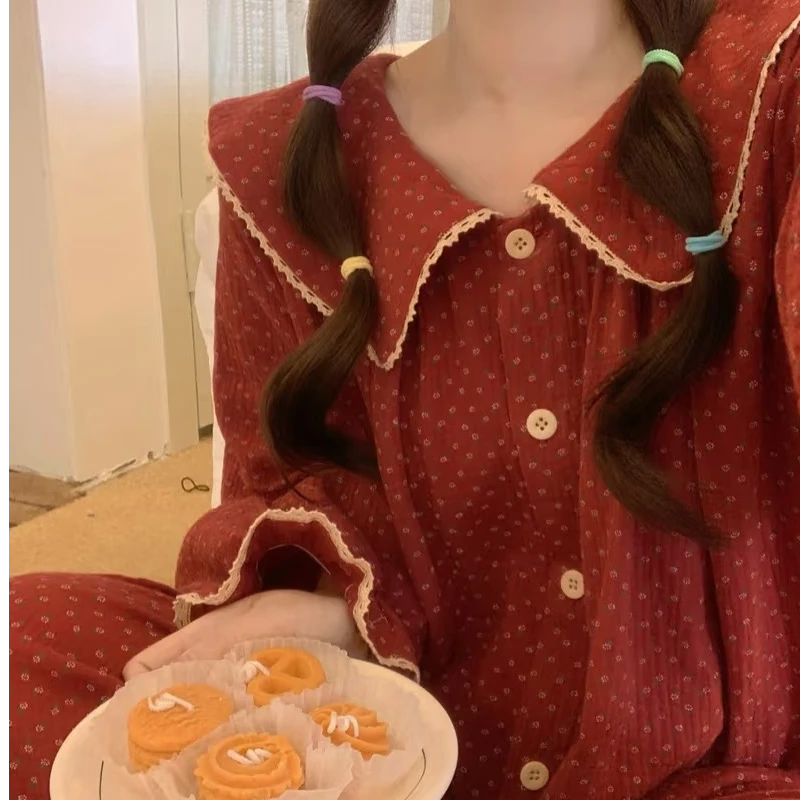 2号-睡衣女春秋捡漏云朵棉长袖套装可外穿家居服长袖长裤