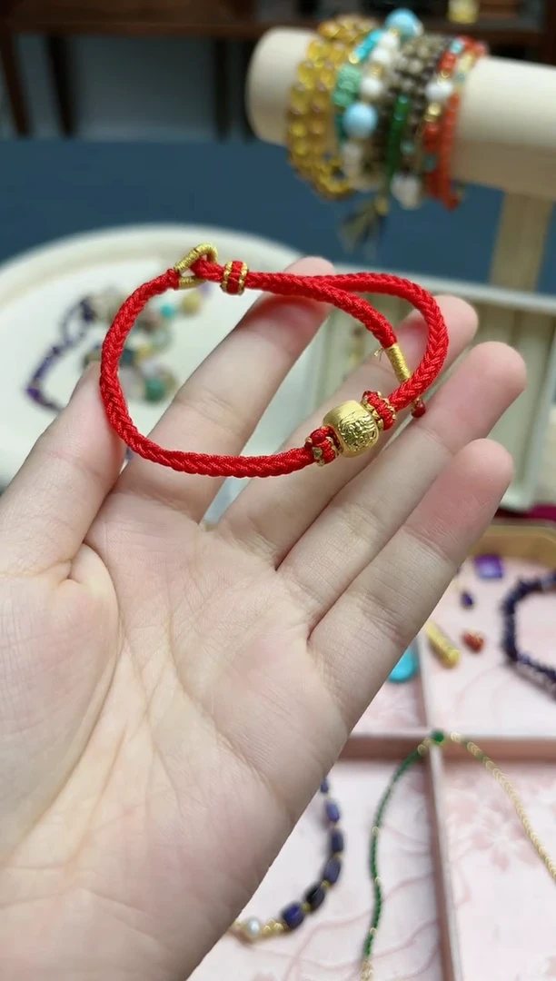 【闪购商品】18K金手饰18k金扎基手绳*1 MY