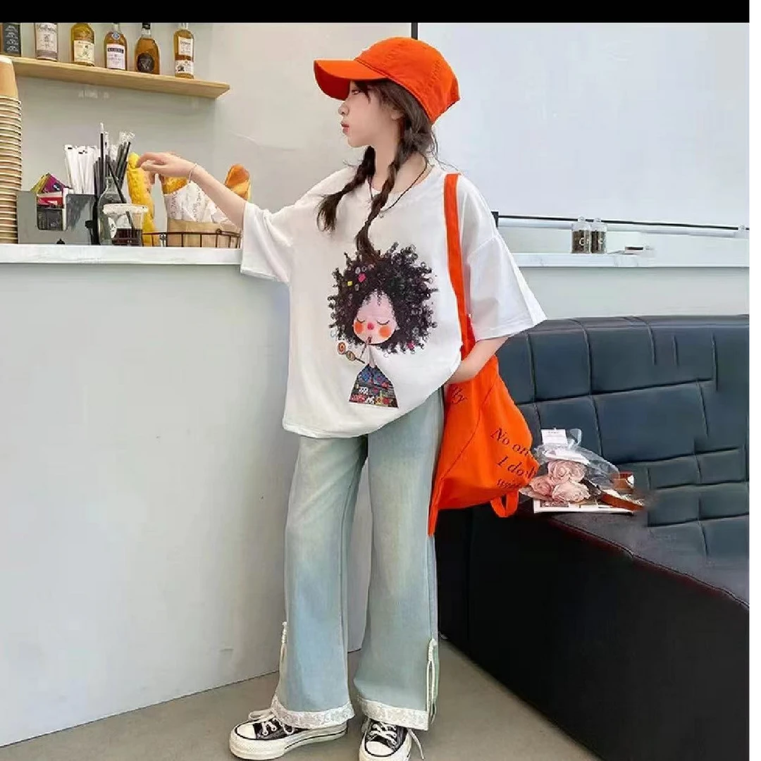 洋气款女童夏款套装421