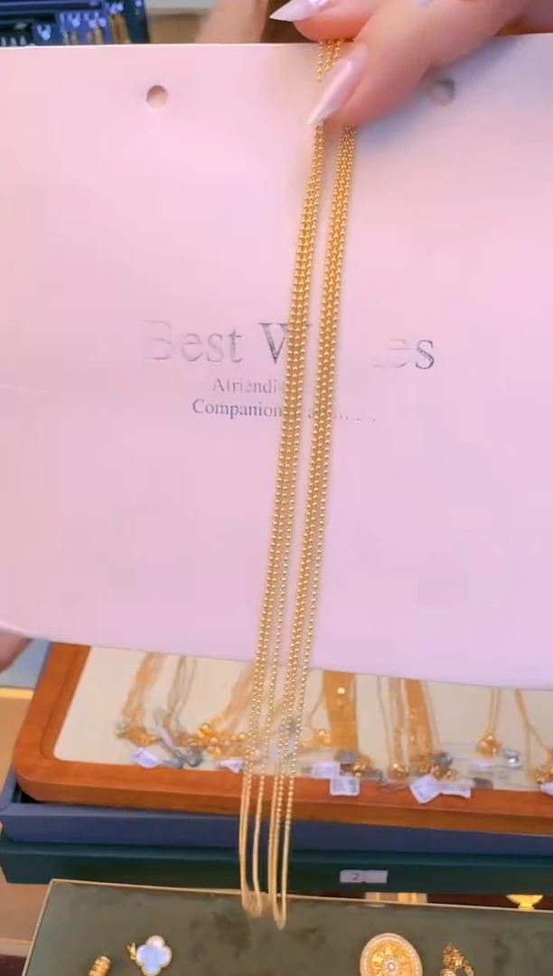 45cm固定不可调节光面珠珠链1.80g（多样性发货）