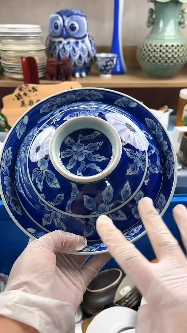 瓷片桃**酱英歌瓷器满19.9包邮