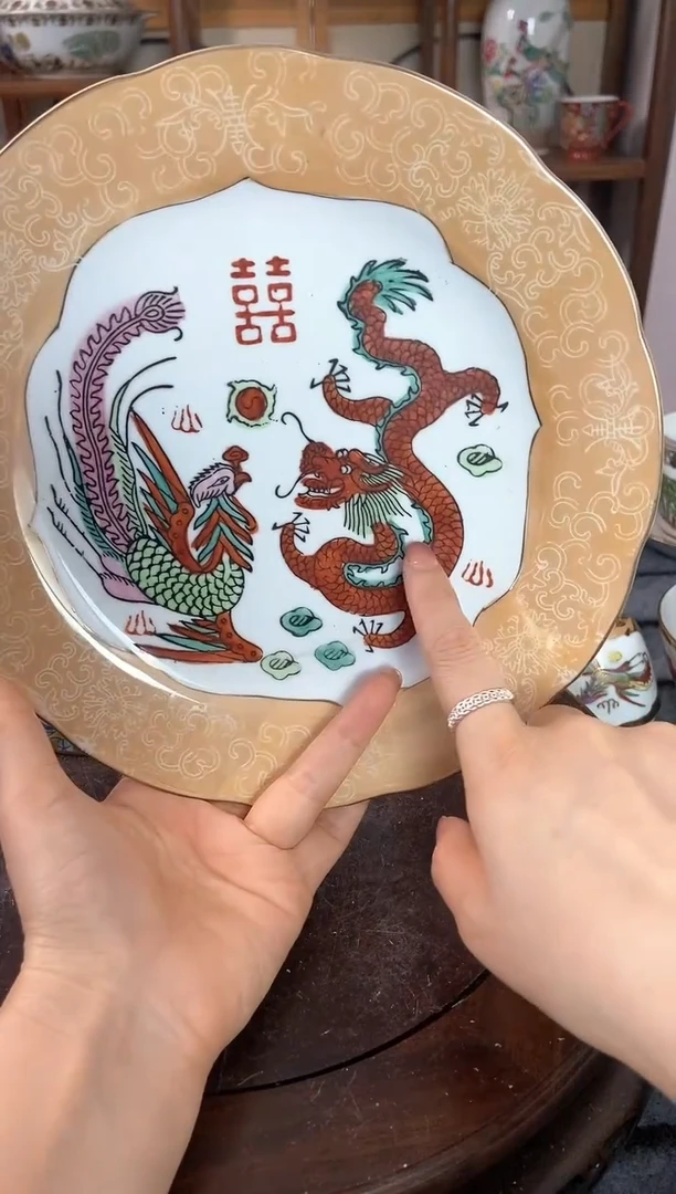 瓷片微瑕景德镇窑厂瓷摆件单件