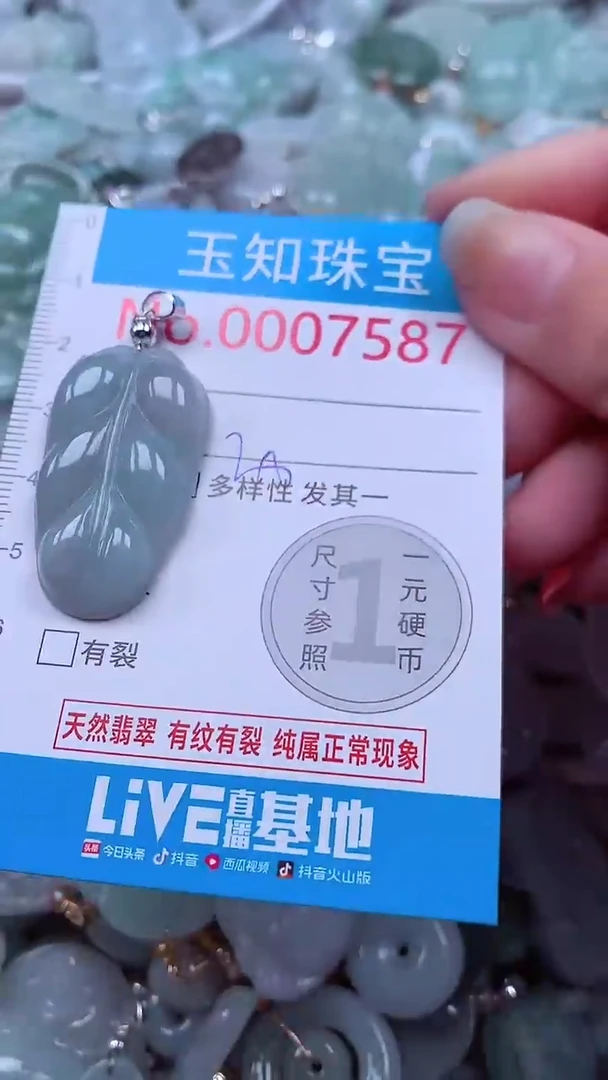 吊坠(不含链)未镶嵌翡翠7587